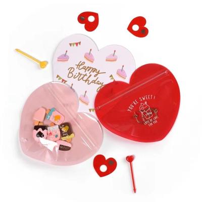 China Wedding 10pcs/Bag Christmas Valentine's Day Love Candy Chocolate Lollipop Wholesale Cute Cookie Gift Self Seal Bags for sale