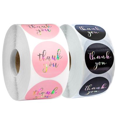 China Logo Stickers Custom Printing Holographic Thank You Custom Stickers for Small Business for sale