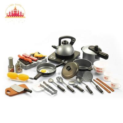 China Plastic Customize Plastic Pretend Play Cooking BBQ Kitchen Set Toy For Kids SL10D169 for sale