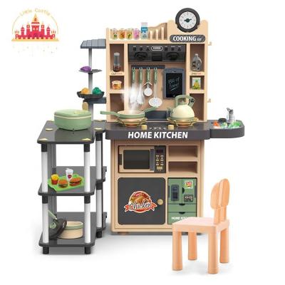 China Multifunctional table cooking set children play house throw multifunctional kitchen table cooking set toy SL10C019 for sale