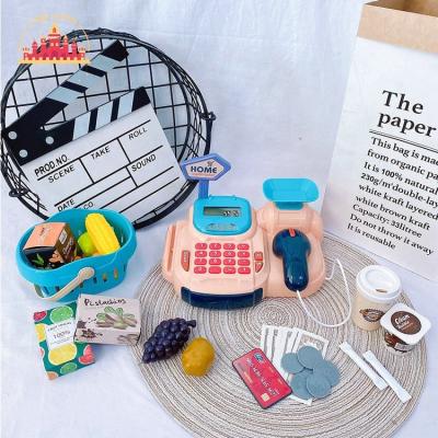 China New design supermarket plastic toy set intelligent cashier toy set for kids SL10D321 23*15*18cm for sale