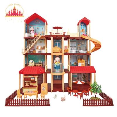 China Plastic Mini Toy Children's Doll House Set Toy Pretend Play Toys For Girls SL06A005 for sale