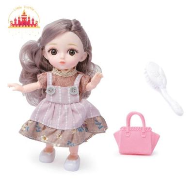 China Mini Fashion Plastic Mini Princess Doll Toy With Handbag And Comb Toy SL06A004 for sale