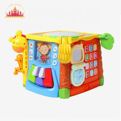 China Hexahedron Baby Toys Multifunctional Children Educational Play Plastic Hand Drum Toy SL12D001 for sale