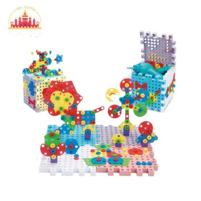 China Educational Toy 252 PCS Assembly Educational Game Building Block Toys DIY 3D Puzzle For Children SL03C001 for sale