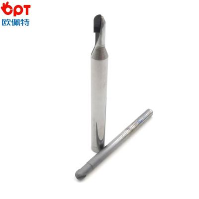 China Newest Tool Design Single Flute CNC PCD Ball Nose External Turning End Mill for sale