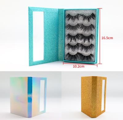 China 2021 Reusable Custom Luxury Book Packing 25Mm Mink Faux 3D Soft Strip Eyelashes for sale