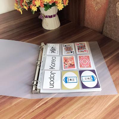 China High Quality Storage Trading Card Sleeves 9 Pocket Card Album Pages For Baseball Sports Cards for sale