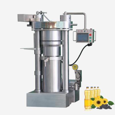 China Fully Automatic Cold Press Hydraulic Oil Presser 60Mpa Commercial Edible Oil Making Machinery Industrial Sesame Coconut Oil Extraction Machine for sale