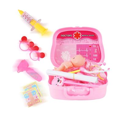 China Baby Toys Children's Educational Suitcase Pretend Doctor Toys, Shopping Play Set Medical Doll Medical Toy for sale