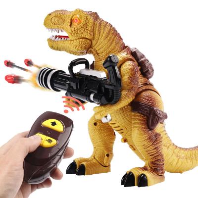 China Plastic Hot Sale Large Dinosaur RC Toy Control Dinosaur, Other Toys With LED Lights With Function Kids Dinosaur Shooting Toys for sale