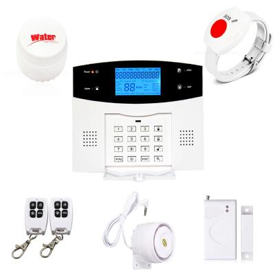 China Automatic SOS Alarm Security for Elder Home GSM Alarm System with Water Leakage Sensor for sale