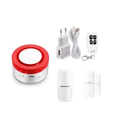 China ABS+Acrylic WIFI Smart Home System Safe House Alarm System TUYA Smart Hub Based for sale