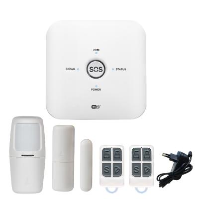 China ABS Plastic Wi-Fi GSM Home Alarm System Radio, TUYA Smart WiFi Home Security System for sale