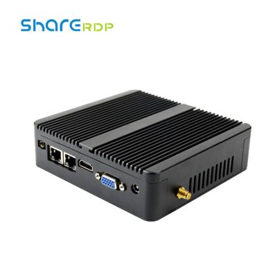 China Vesa Mount Aluminum Computer HD VGA Wifi Wholesale Alloy Casing Computer J1800 J1900 2 LAN 2 COM Port Mini Fanless Desktop Dual Band Aluminum PC for sale