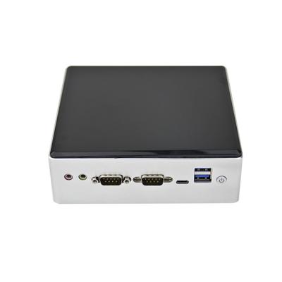 China 8th GEN I7 8569U 8565U Industrial Professional Mini Core Fanless 2COM RS485 RS232 LPDDR4 Dual Lan Industrial PC for sale