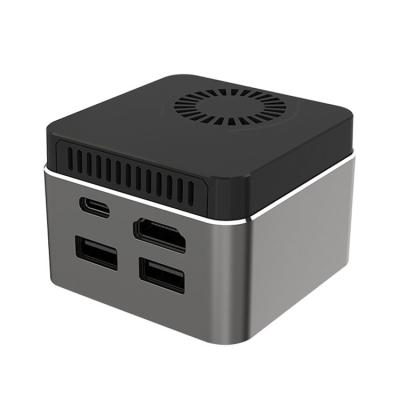 China For Palm-sized Game Pocket Desktop Computer 8GB J4125 Msata 256GB 512GB DDR4 4K Entertainment TV Box Gaming Computer for sale