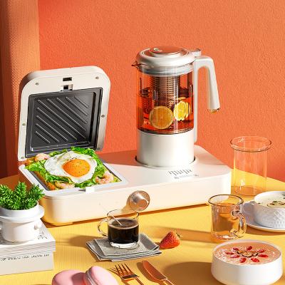 China Hotel Multifunctional Makers With Multiple Timer Function Coffee Sandwich Maker Waffle Toast 3 In 1 Multifunctional Breakfast Maker for sale