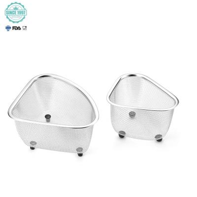 China Sustainable Corner Sink Strainer With Triangle Shape for sale