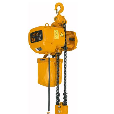 China Building Material Shops Factory Price Capacity 1 2 3 5 Ton HSY Type Endless Electric Chain Hoist for sale