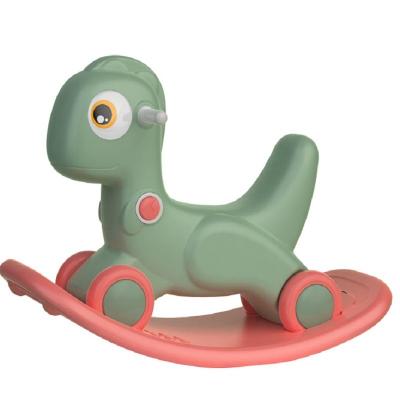 China Safe Plastic Baby Toddler Walker Kids Unicorn Cartoon Rocking Horse Spinning Ride On Animals Toy for sale