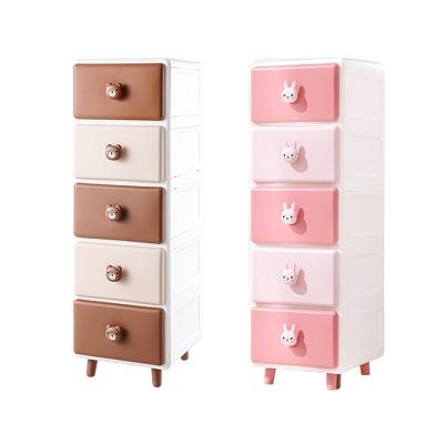 China Top Quality Modern Children Love Cartoon Image 2/3/4/5/6 Layer Movable Clothes Toys Children Toy Storage Cabinets for sale