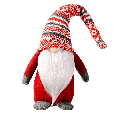 China Christmas Decorations 2021 Santa Faceless Doll Kids Gift For Home Merry Christmas Ornament Children Plush Toys for sale