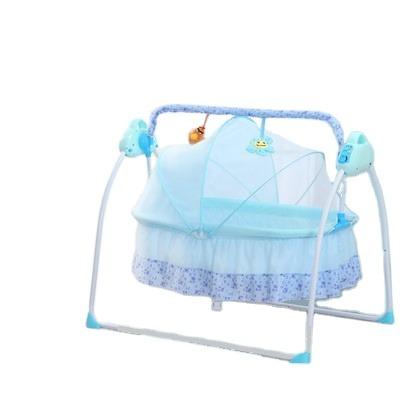 China Three Speed ​​5 in 1 Portable Electric Baby Cradle Rocking Chair Baby Swing Rocking Bed for sale