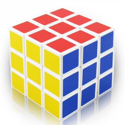 China Eco-friendly Puzzle Cube Educational Toys 3X3X3 Plastic Magic Cube For Kids for sale