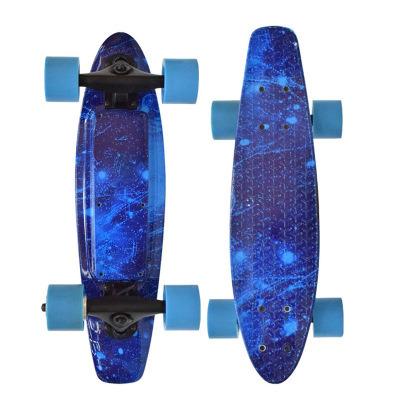 China Ride On Plastic Toy White Deck Fish Board Cruiser 300W Electric Skateboard With Remote Control for sale