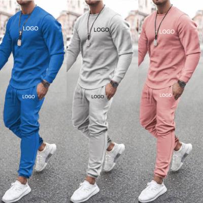 China New Antibacterial Training Wear Mens Track Sweat Jogging Jogger Suit Set Custom Blank Tracksuit Sweatsuit Mens 2 Two Piece Pants Set for sale