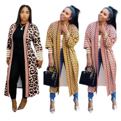 China Fashion custom hot sale LOGO Spring Anti-wrinkle striped spliced ​​casual long length plaid coat women for sale