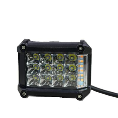 China New 4 Inch 72W 12V 24V Car Aluminum LED Motorcycle Run Light With Amber DRL for sale