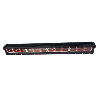 China Off Road 28 Inch Super Bright 180W Off Road 6D Car Truck Driving Driver-Beam Light Bar With Amber White Daytime Running Light Green Blue Red Optional for sale