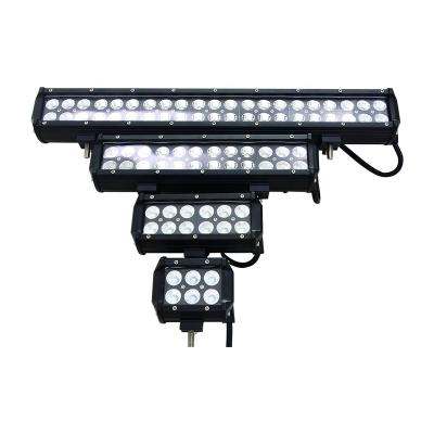 China OFFORAD SUV ATV CAR TRUCKS Black Face DC12V 24V Input 20Inch 126W Car CREES LED Light Bar Offroad Flood Spot for sale