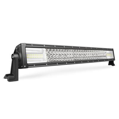 China 32Inch 378W Triple Row Bar LED Outdoor Light Offroad Light Bar 810*82*88mm for sale