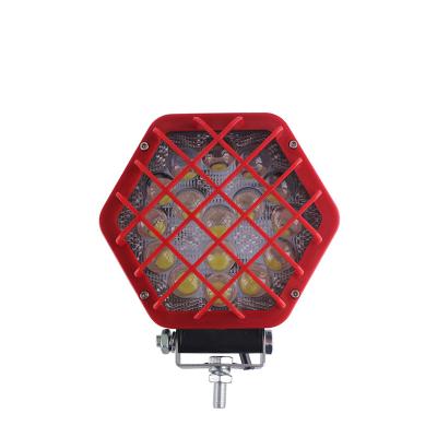 China Truck Headlight Lens IP67 6D 12V Heavy Duty Waterproof Tractor LED Work Light 48W For Harvester Planter Agricultural Machinery Work Lamp for sale