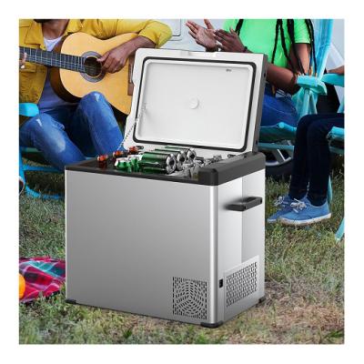 China Single Color No Model Premium Battery Motorhome Fridge 24V Portable Double Zone Travel Fridge For Car for sale