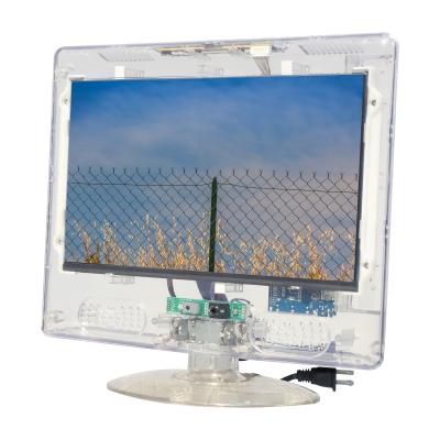 China Prison TV 13.3 inch 15.6 inch 18.5 inch LCD transparent TV with security screws for sale