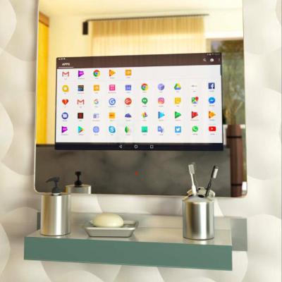 China Intelligent Waterproof Bathroom TV Magic Mirror Bathroom TV Advertising Display for sale