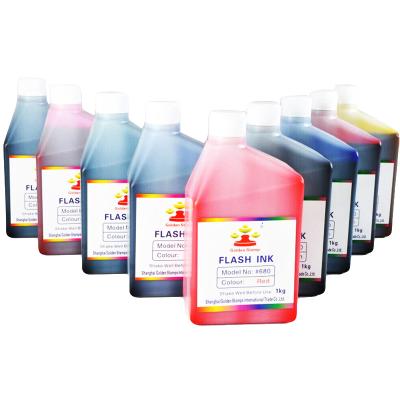 China Eco - Friendly Flash Stamp Ink Purple Black Brown Yellow Orange Pink Red Blue Flash Ink for sale