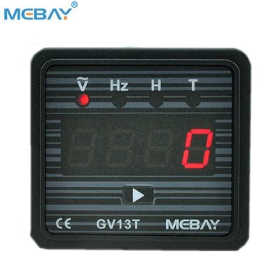 China Mebay DC Digital Voltage Frequency Hertz Meter Hour Meter GV13DC For Gasoline Generator 58mm*54mm*41mm for sale