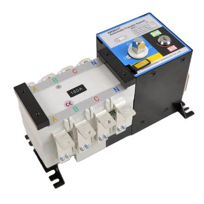 China ATS 160A Automatic Transfer Switch Dual Automatic Transfer Switch 4 Poles ATS 160A Generator Power Manual Change Over Inverter for sale