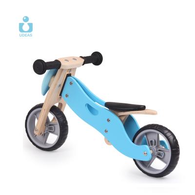 China Ride On Toy Balance Bike Tricycle Wooden Balance Bicycle Tricycle Baby Ride On Toy Toddler Kids Wooden Balance Bike for sale