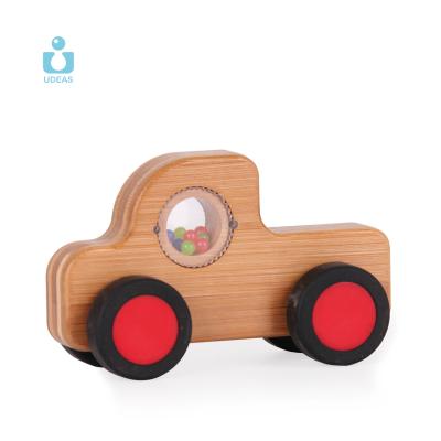 China udeas educational toy 2021 best selling bamboo baby car for kids car toy educational baby car sets baby bamboo toys for sale