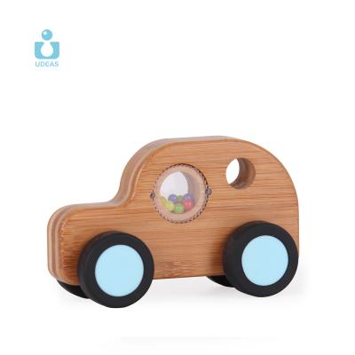 China 2021 Best Selling Educational Toy Bamboo Baby Car For Children Educational Car Toy Baby Car Sets Baby Bamboo Toys for sale