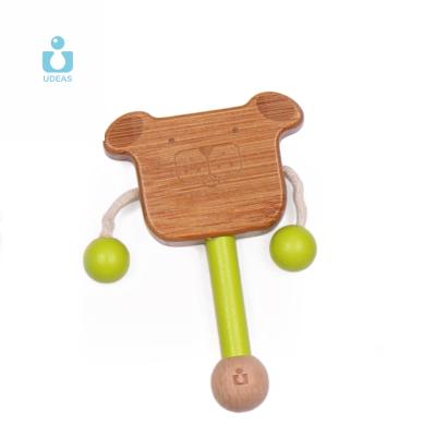 China Toy Eco Friendly Small Newborn Musical Baby Rattle Toys Drum Shaped Rattles Drum Educational Montessori Infant Toys Kids Gift for sale