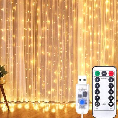 China String Light Cascading Curtain Led String Light Garland Water Flow Meteor Shower Rain Light Window Icicle Decor Fairy Light for sale