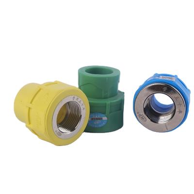 China Plug Decoration Home Decoration Green Color Plumber 20MM PPR Yellow Fittings for sale