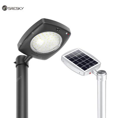 China ROAD Sresky Design Dusk Newest Unborn Solar Lights IP65 Outdoor 30w Garden All In One Solar Street Light With Remote Control for sale